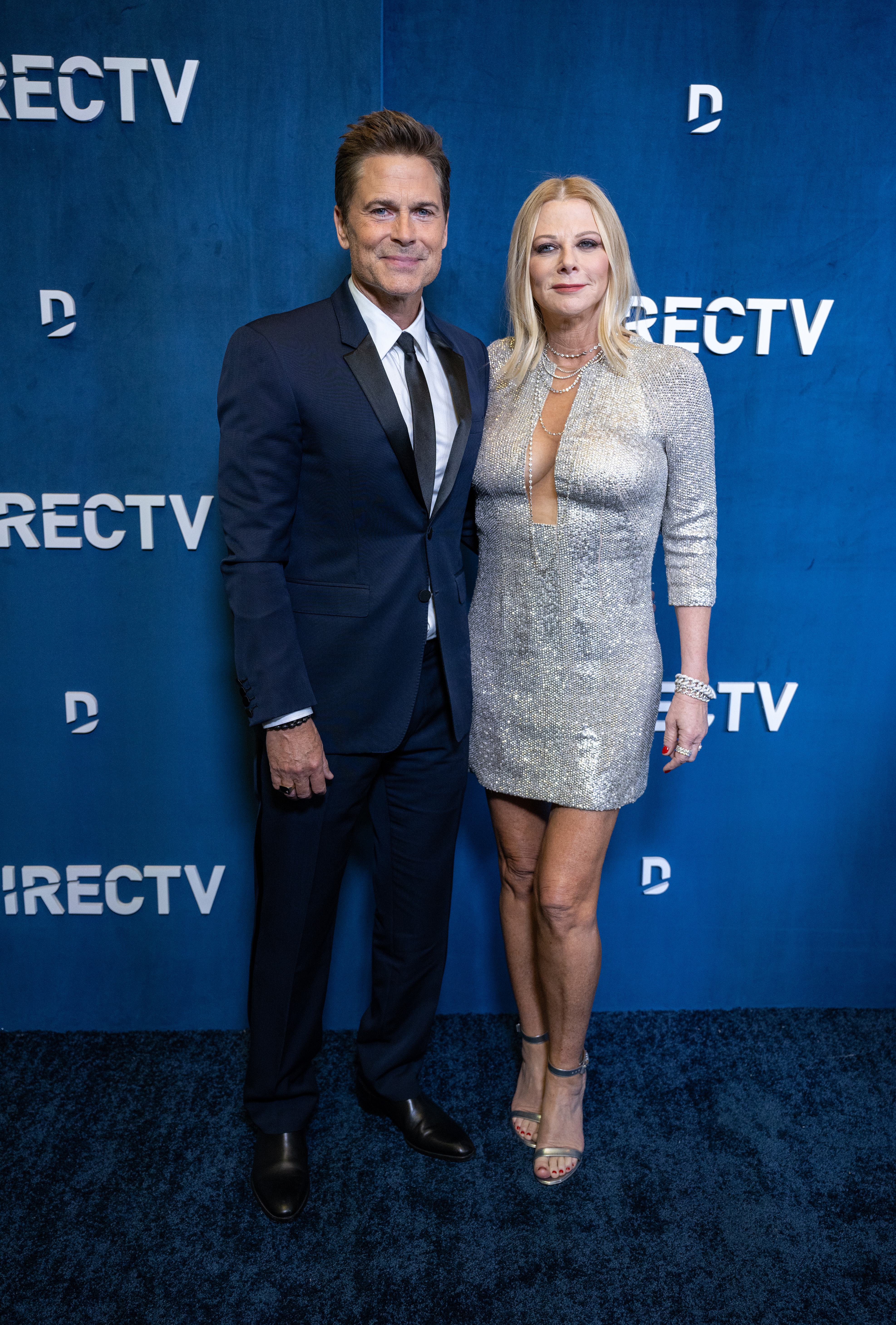 Rob Lowe and Sheryll Berkoff at the DIRECTV Streaming With The Stars event hosted by Rob Lowe at Spago on March 10, 2024 | Source: Getty Images
