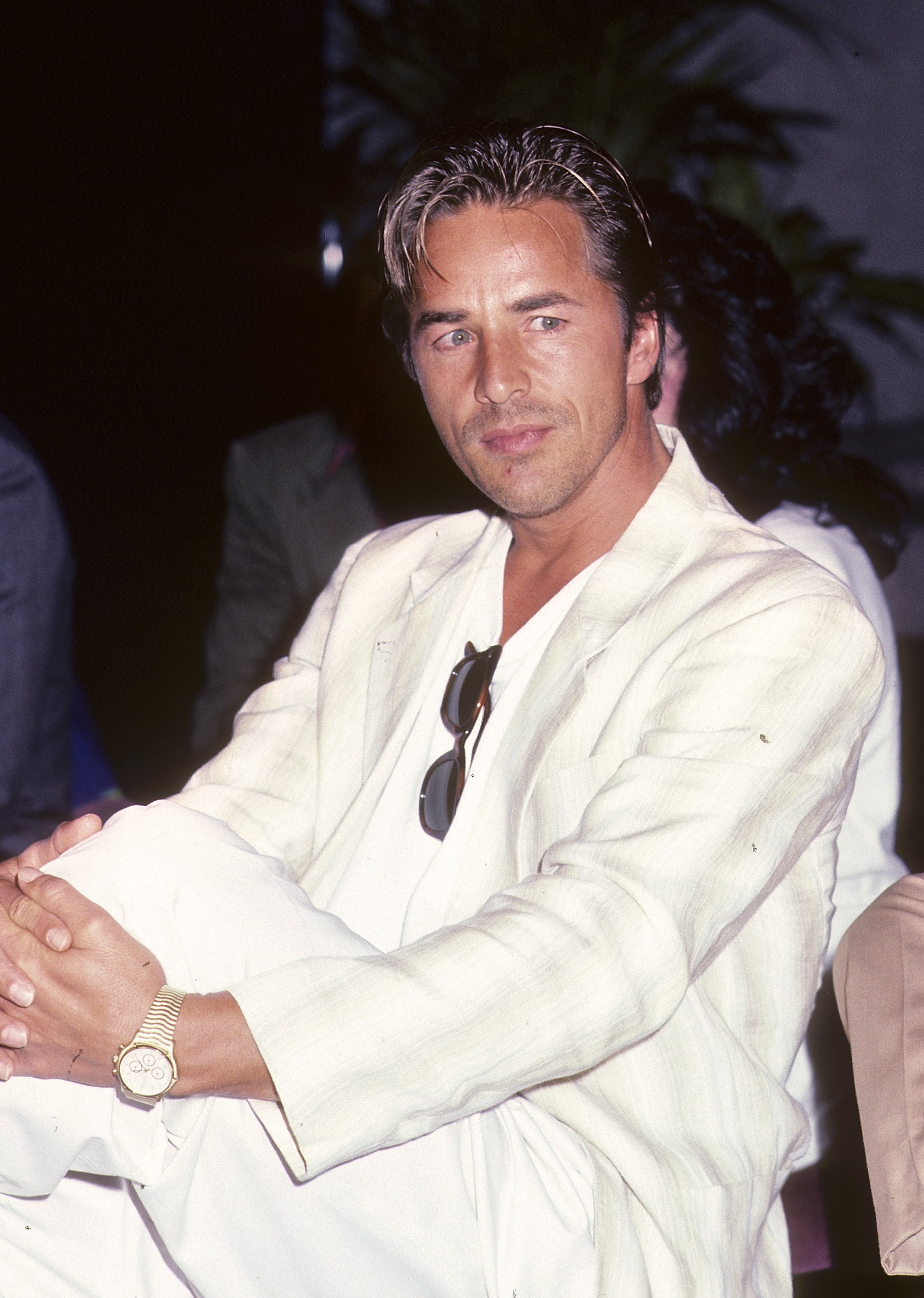 Don Johnson attends the "Miami Vice" Press Conference on June 14, 1985 at Visage in New York City | Source: Getty Images