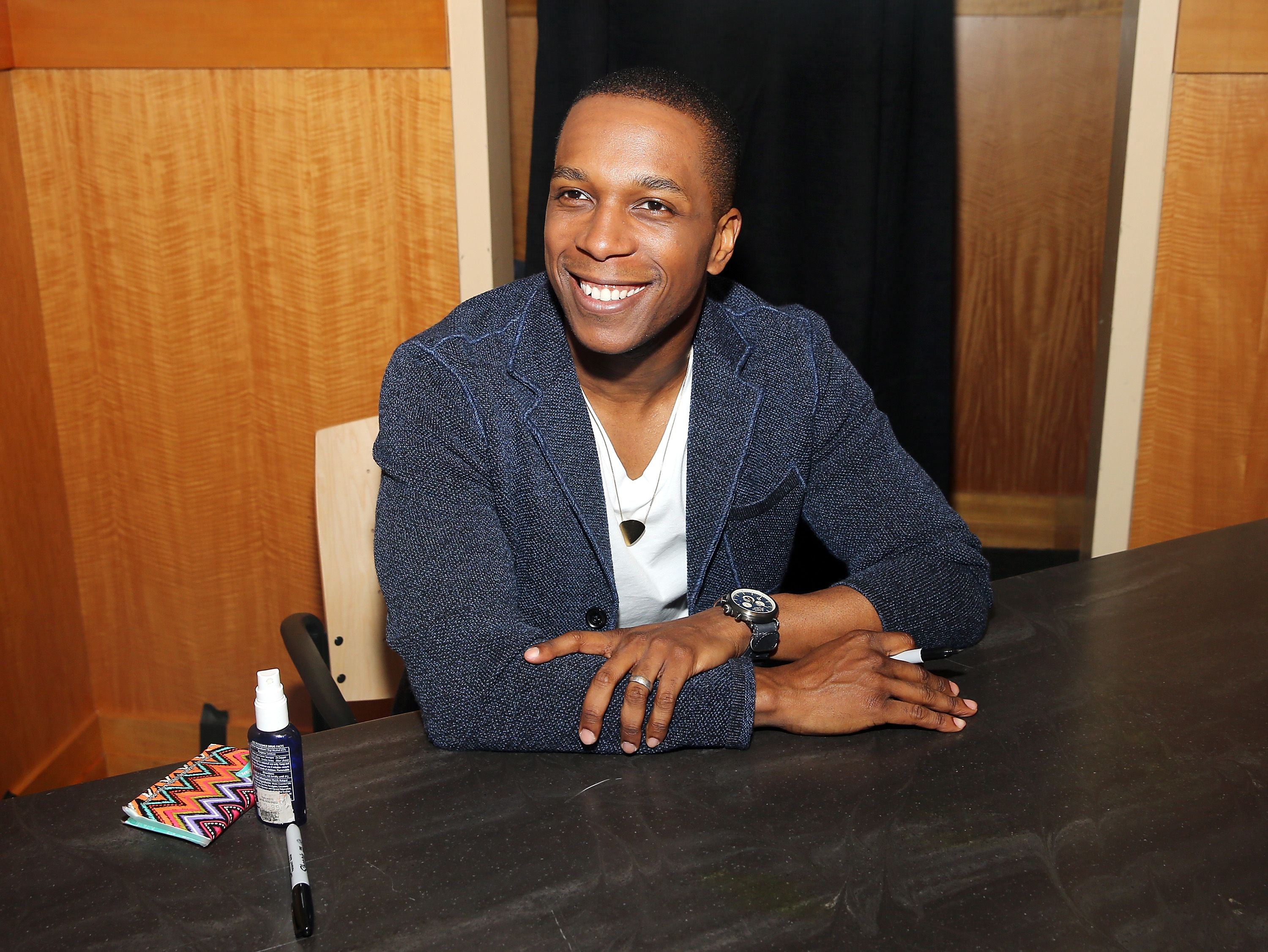 Leslie Odom Jr.  during the CD signing for his CD "Leslie Odom Jr" at Barnes & Noble, 86th & Lexington on July 11, 2016 in New York City. | Source: Getty Images