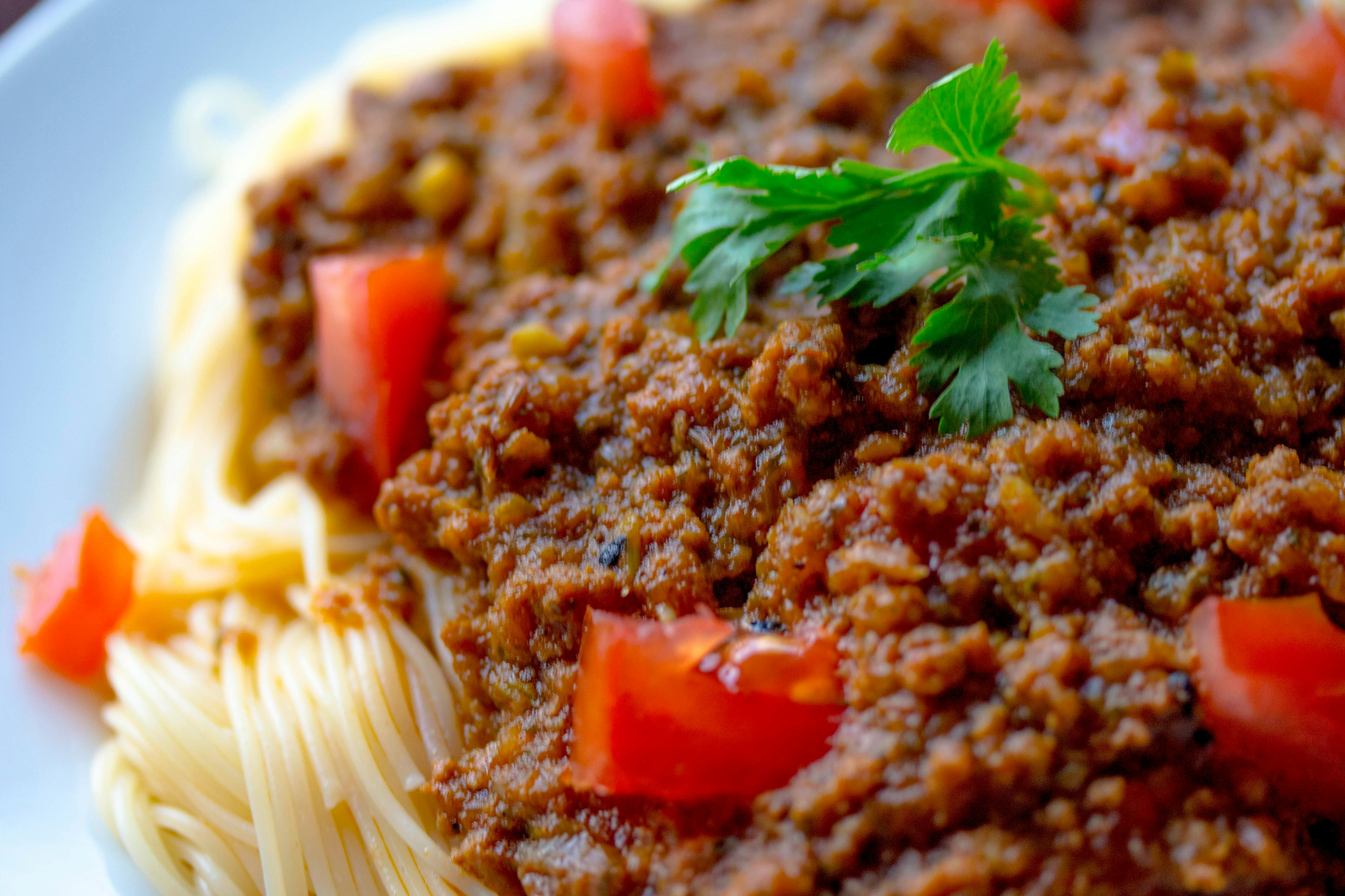 Spaghetti and meat sauce | Source: Pexels