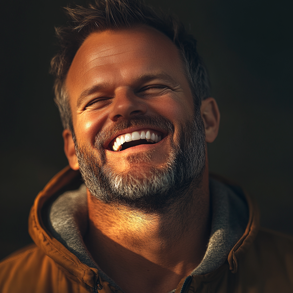 A man laughing | Source: Midjourney