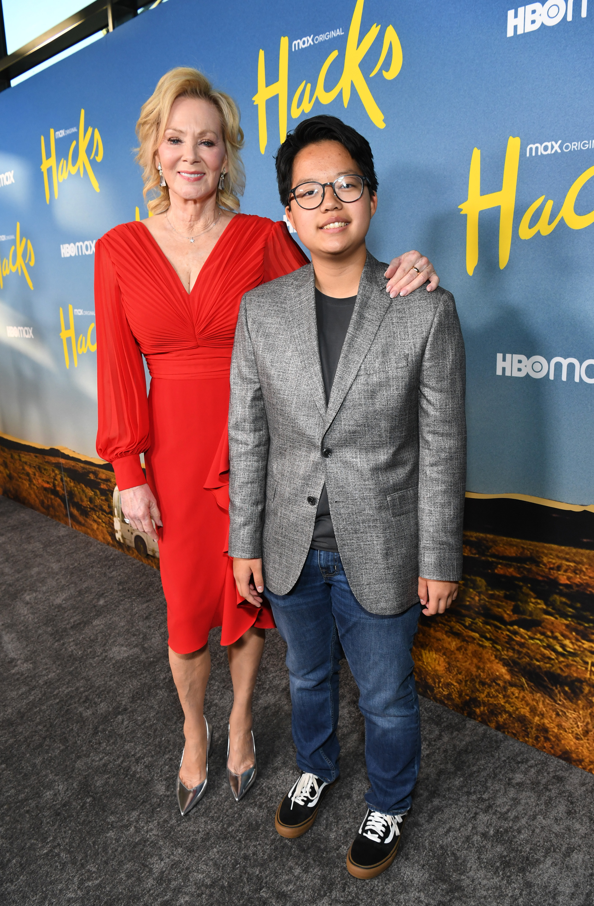 Jean Smart and her son Forrest attend HBO Max's "Hacks" Season 2 Los Angeles premiere on May 9, 2022 | Source: Getty Images