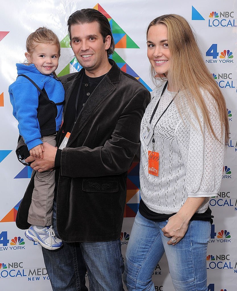 Donald Trump Jr. (C), his wife Vanessa Haydon Trump (R) and their daughter Kai Madison Trump attend WNBC's Rockefeller Center Tree Lighting celebration at Rock Center Cafe | Photo: Getty Images