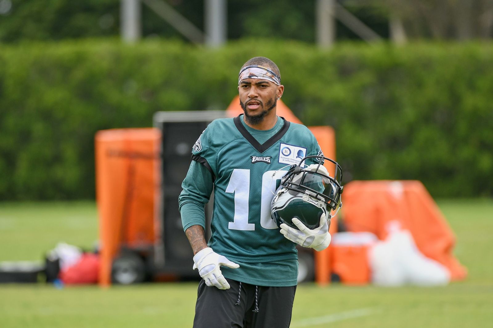 DeSean Jackson at the Eagles OTA in May 2019 in Philadelphia | Source: Getty Images