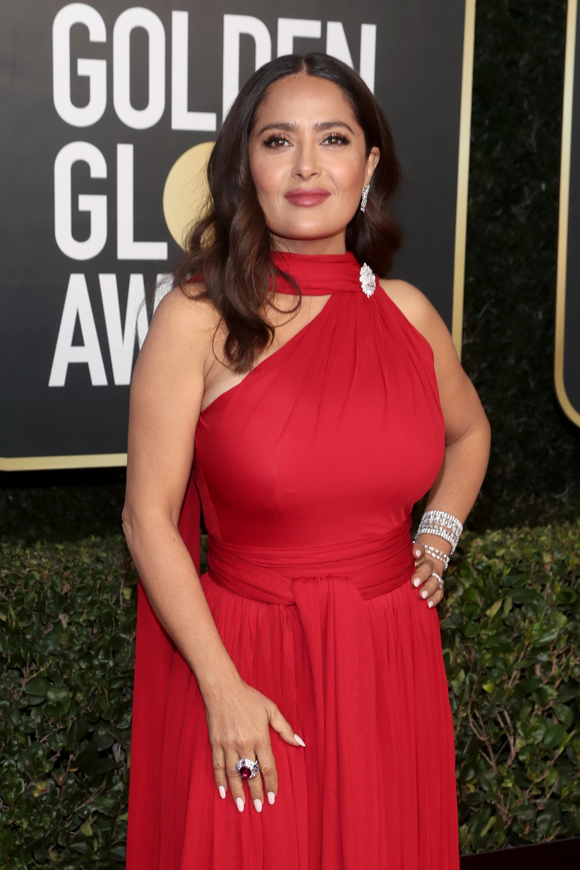 Salma Hayek on February 28, 2021 in Beverly Hills, California. | Source: Getty Images