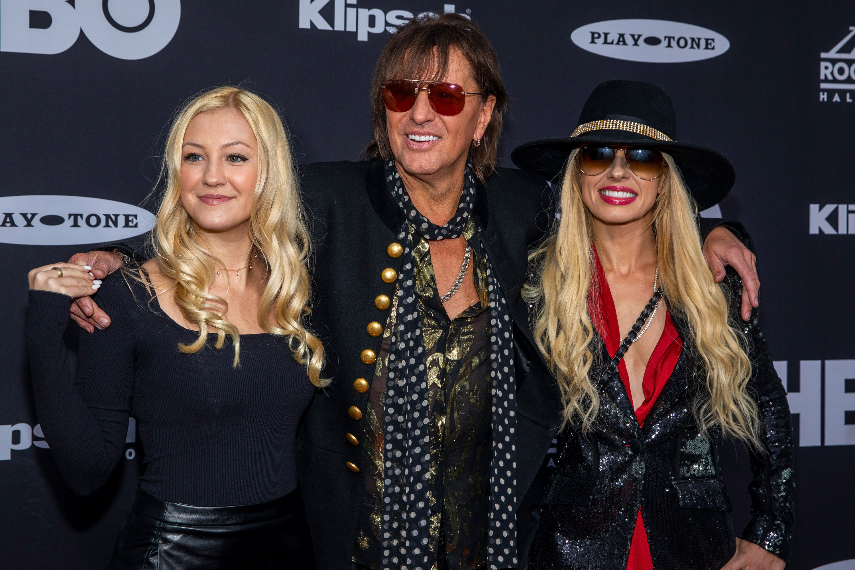 Ava Sambora, Richie Sambora, and Orianthi at the 33rd Annual Rock & Roll Hall of Fame Induction Ceremony in Cleveland, Ohio on April 14, 2018 | Source: Getty Images