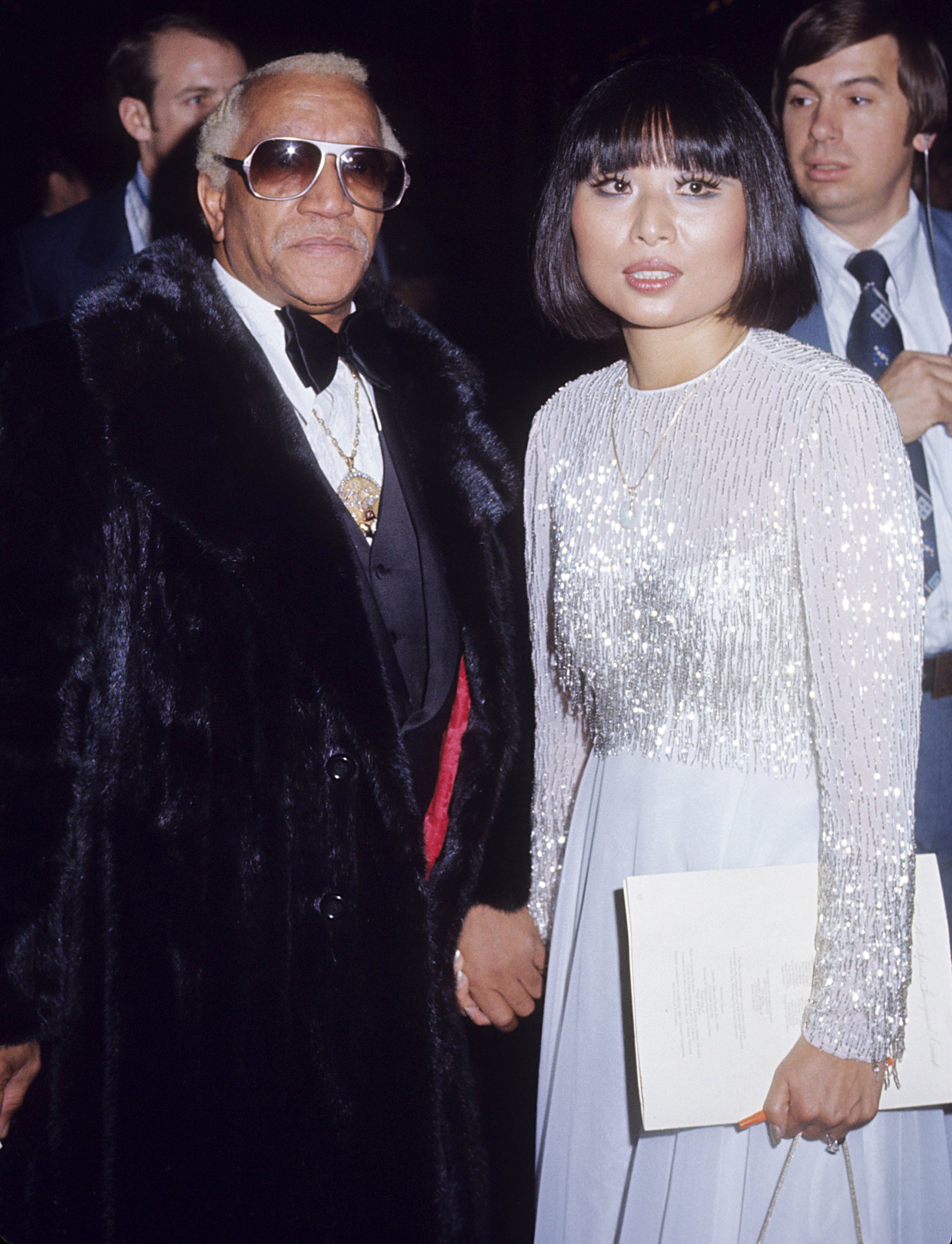 Redd Foxx and wife Yun Chi Chung at President Jimmy Carter's Inaugural Ball on January 20, 1977 in Washington D.C. | Photo: Getty Images