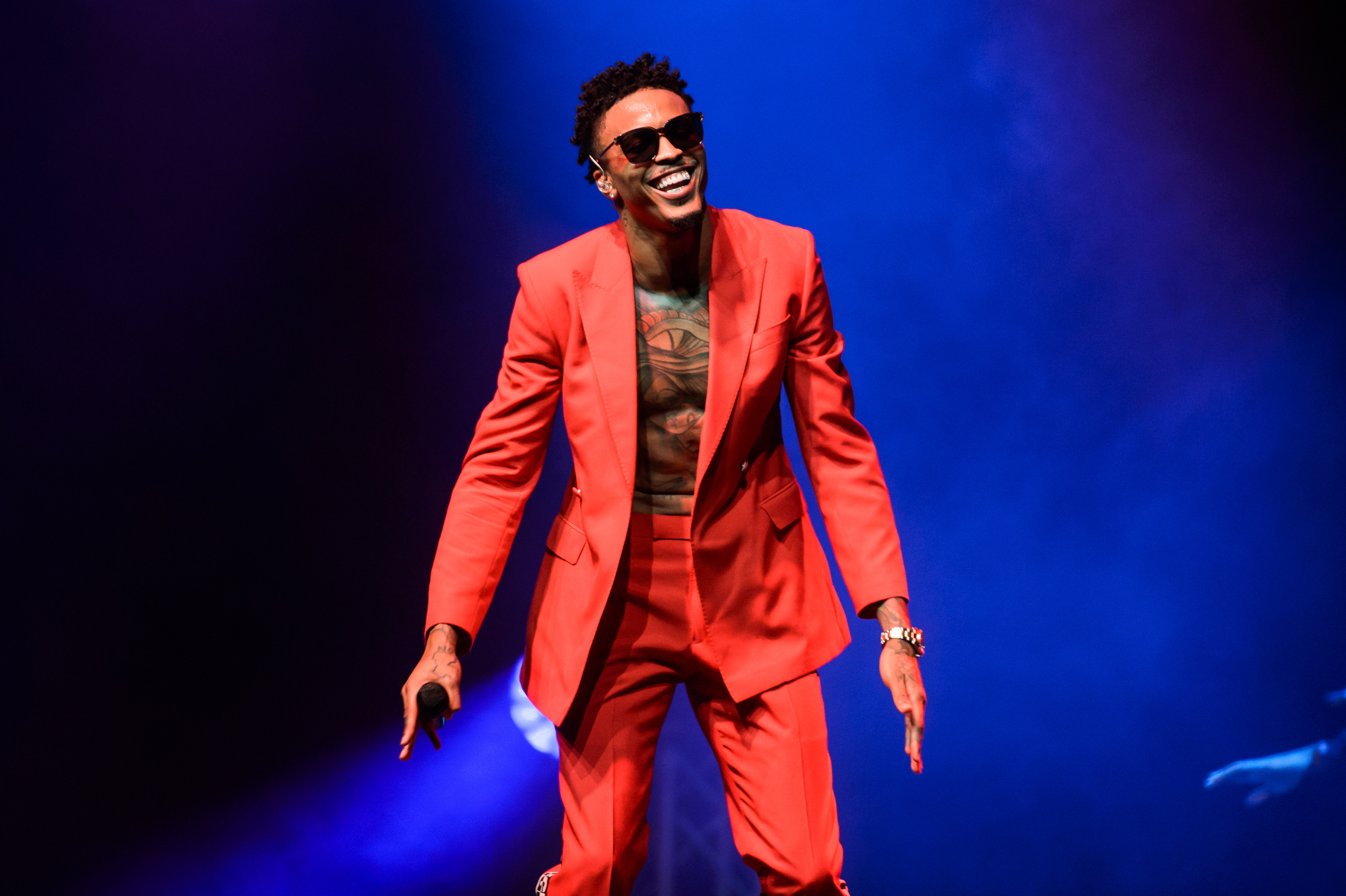 August Alsina performs live on stage at Indigo at The O2 Arena on January 23, 2018, in London, England. | Source: Getty Images