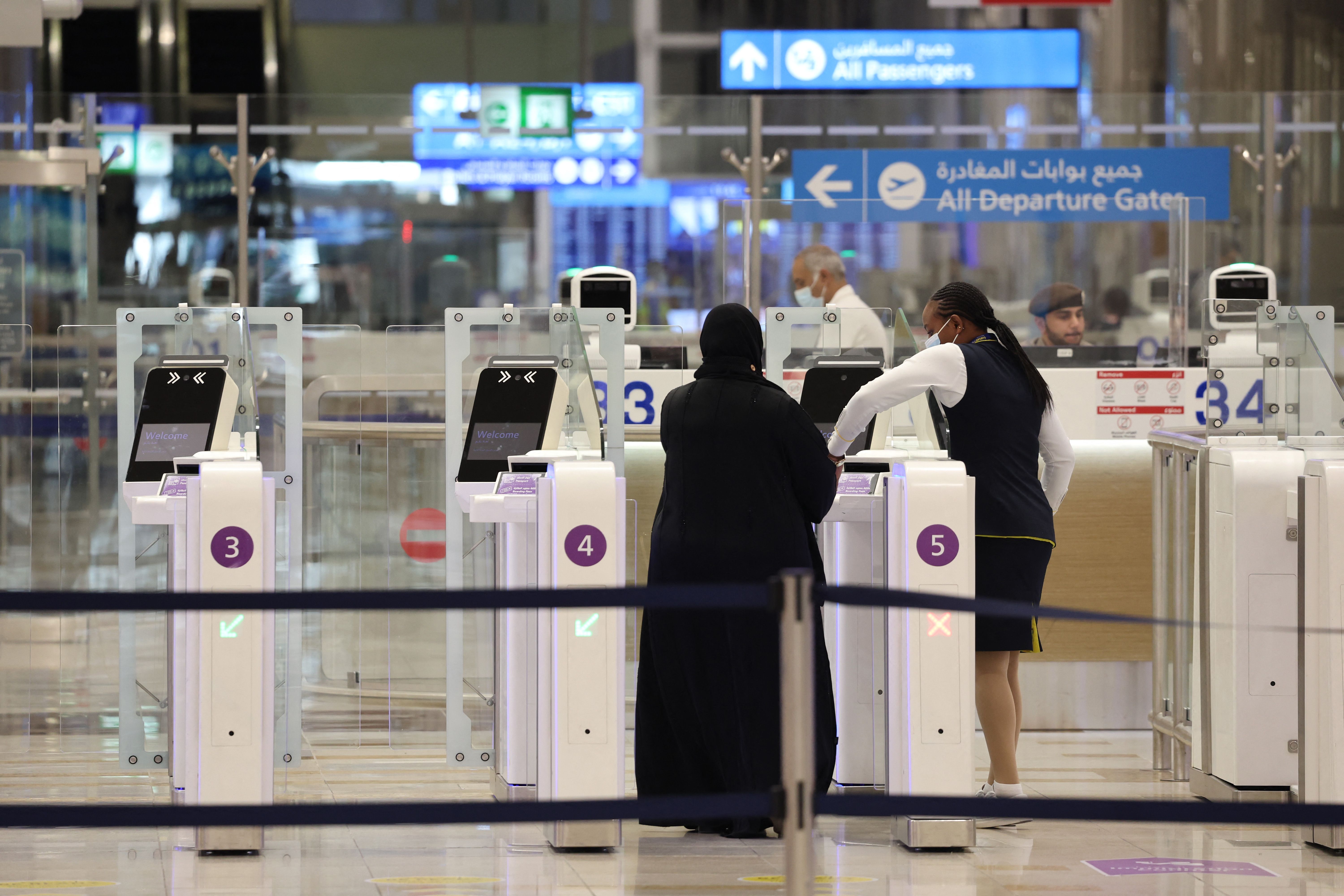 Terminal 3 at the Dubai International Airport, in the Gulf emirate of Dubai, on August 16, 2022 | Source: Getty Images