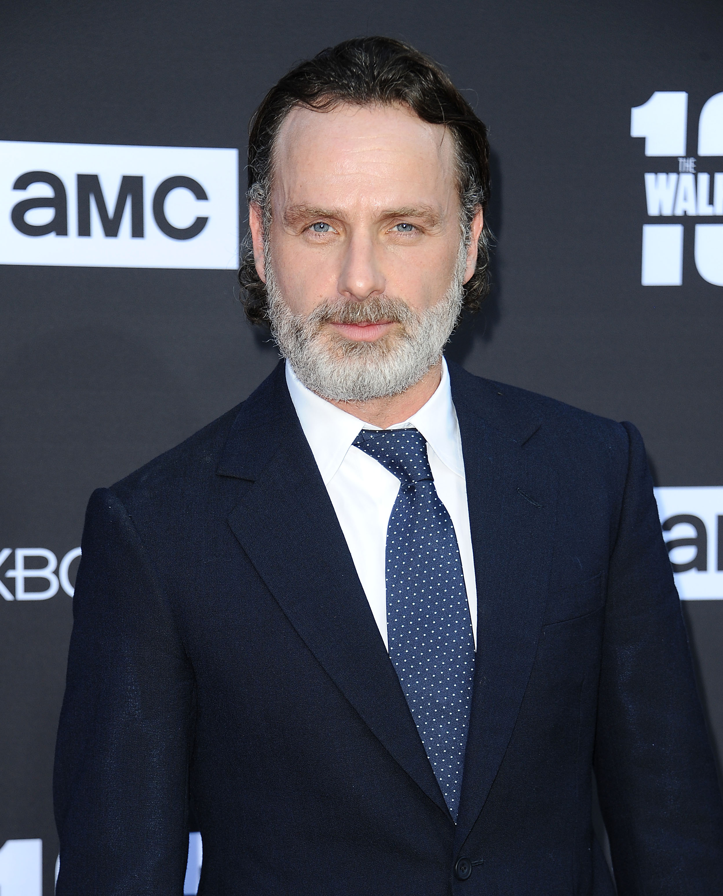 Andrew Lincoln at the 100th episode celebration off "The Walking Dead" in Los Angeles on October 22, 2017 | Source: Getty Images