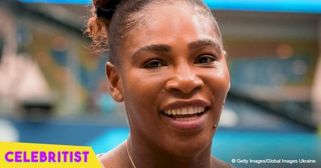 Serena Williams' daughter, 1, flaunts her thick hair in purple outfit & sparkling shoes in new pic