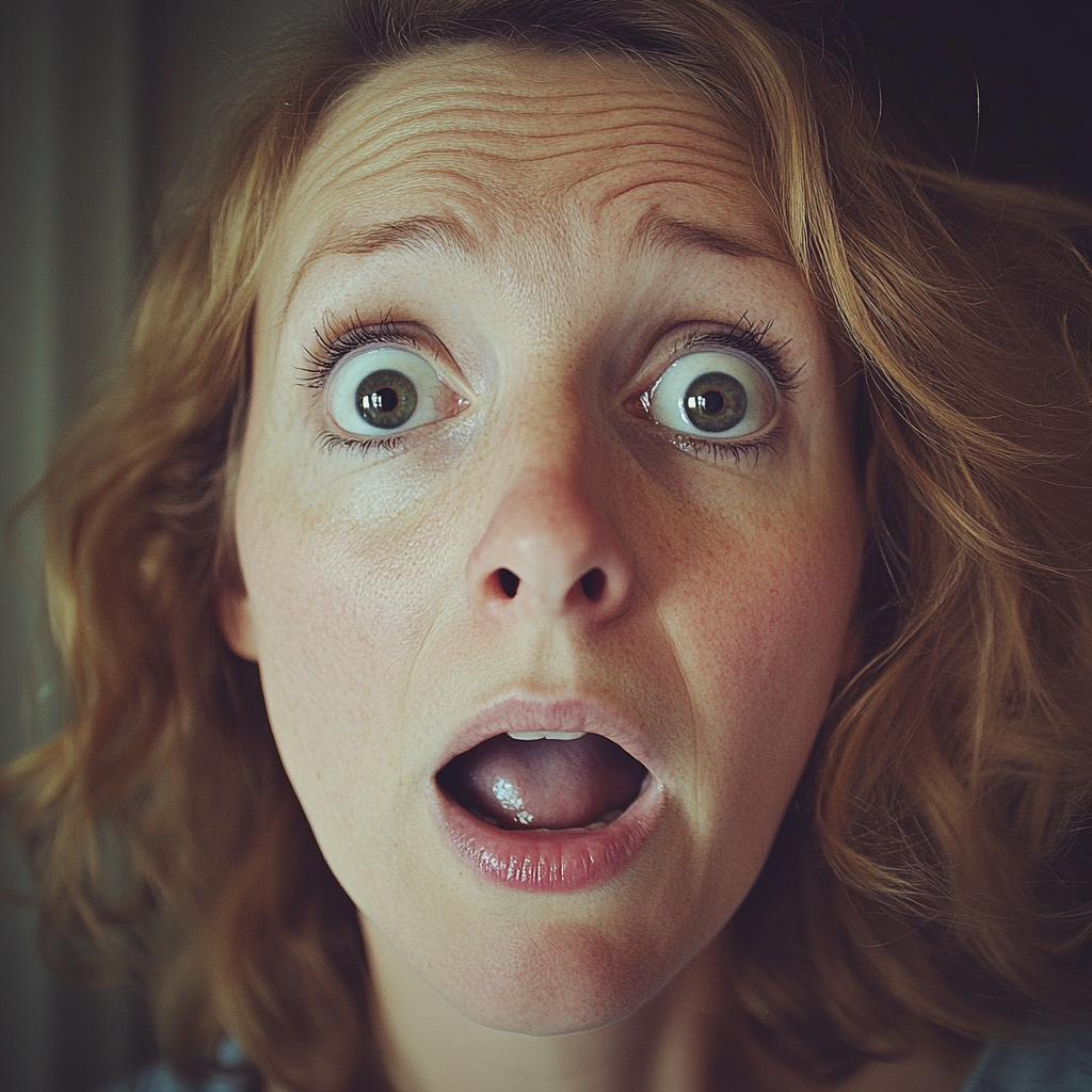 A shocked woman | Source: Midjourney