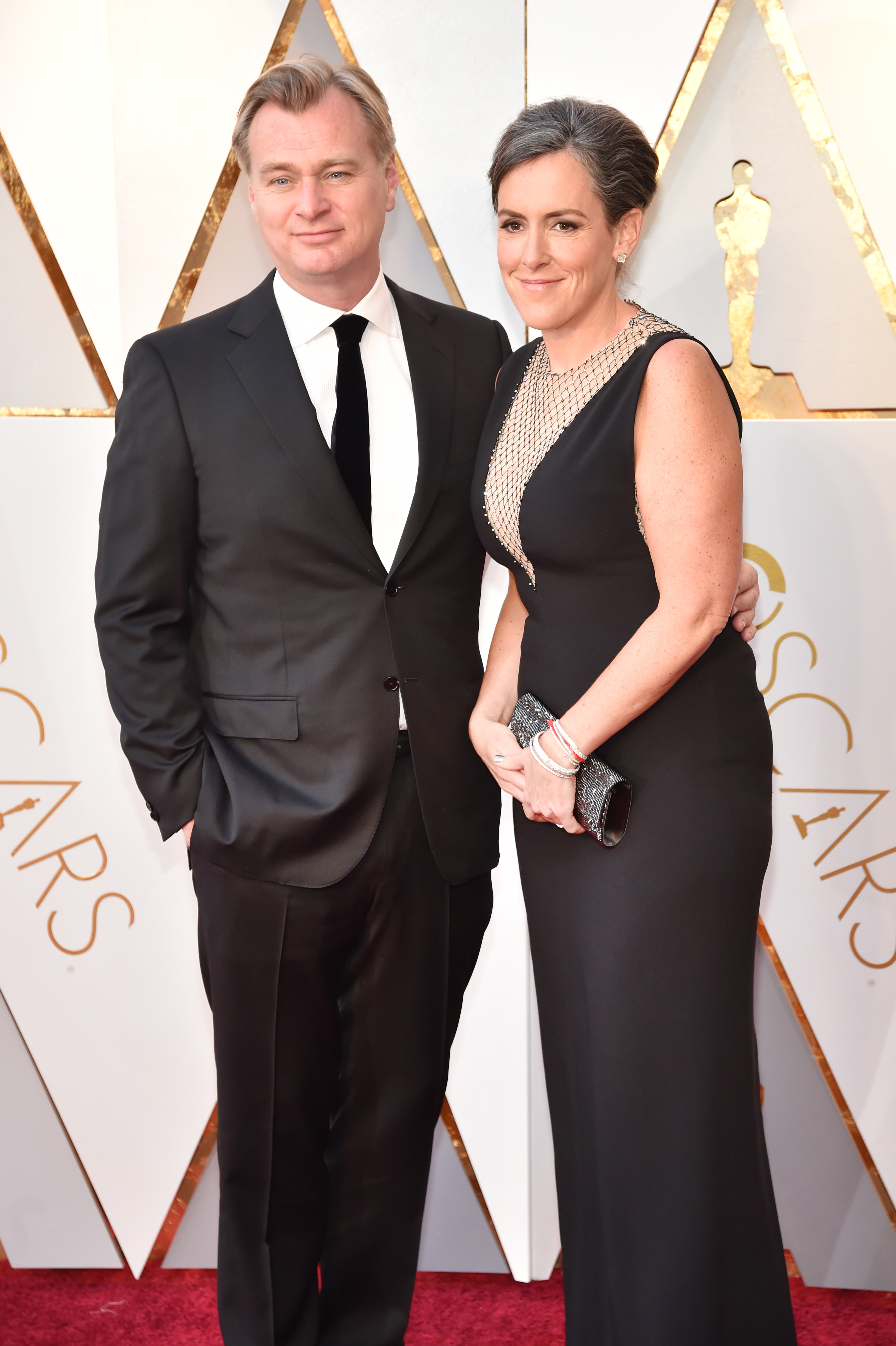 Emma Thomas and Christopher Nolan at the Annual Academy Awards on March 4, 2018, in Hollywood.│ Source: Getty Images