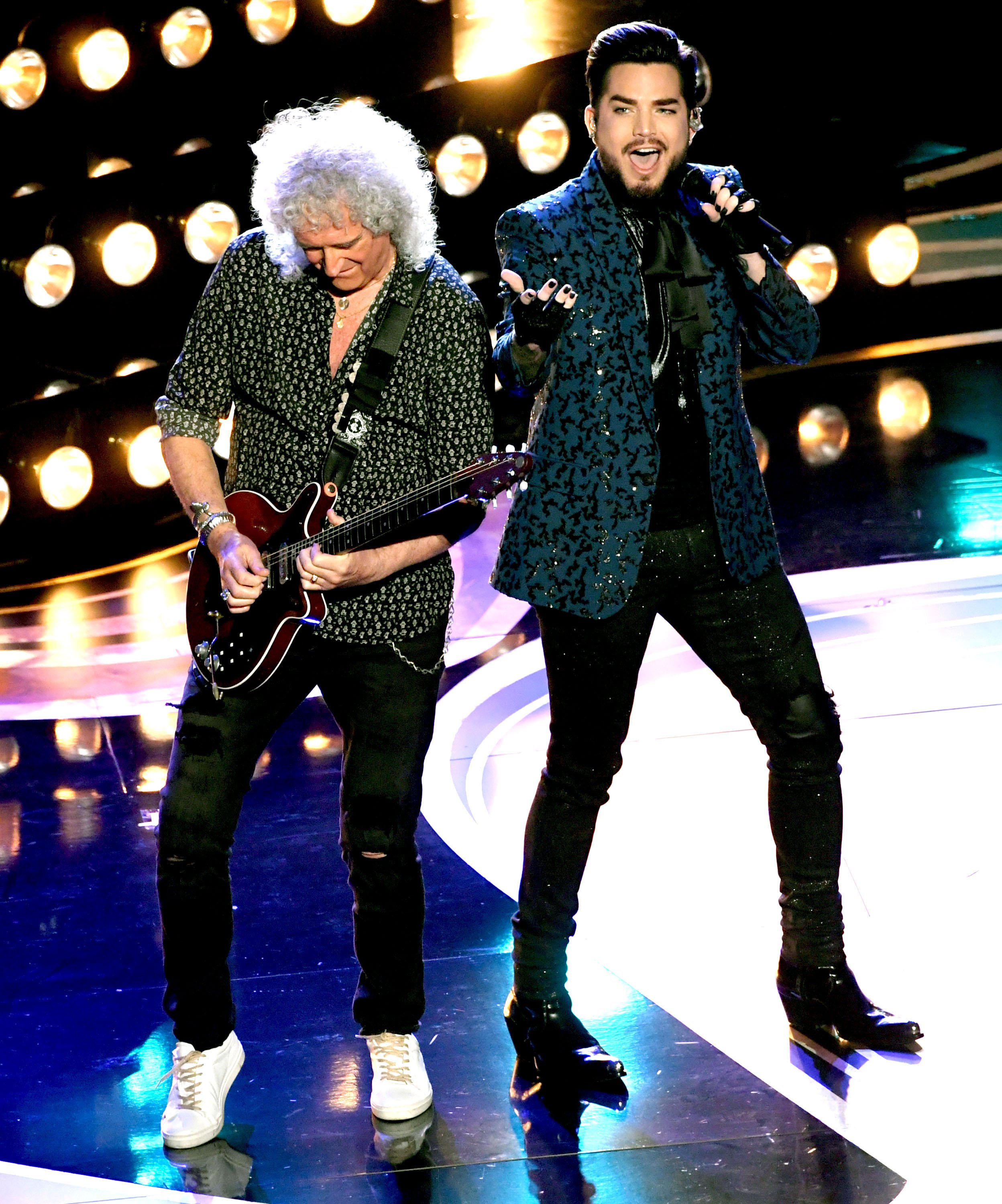 Brian May and Adam Lambert perform onstage during the 91st Annual Academy Awards on February 24, 2019, in Hollywood, California. | Source: Getty Images.