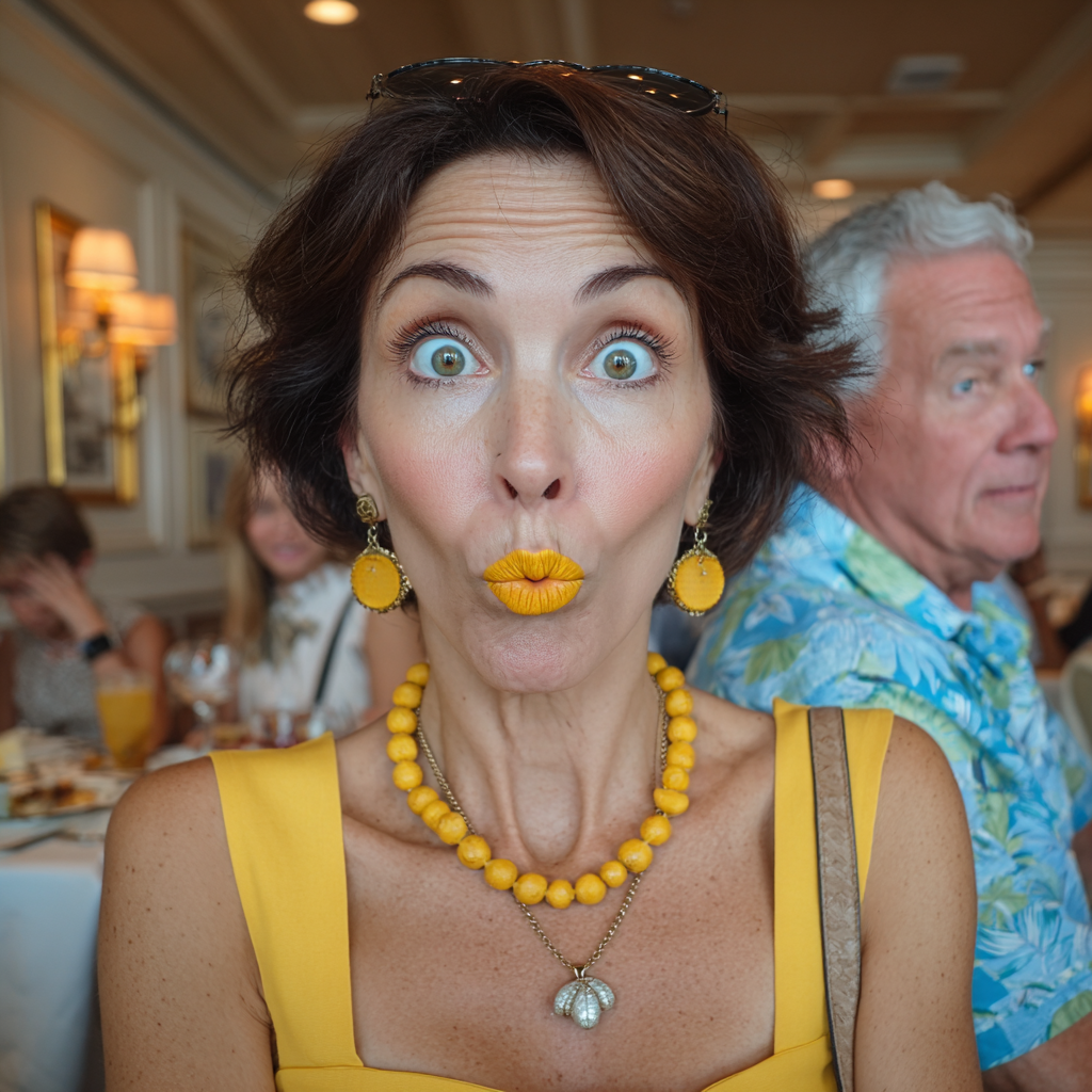 A shocked woman | Source: Midjourney