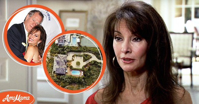 [Left] Actress Susan Lucci and husband Helmut Huber at the 2009 Child Protection Agency's Gala at 583 Park Avenue on October 26, 2009 in New York City; [Centre] Susan Lucci and Helmut Huber's magnificent residence; [Right] Susan Lucci in an interview. | Source:  YouTube.com/TLC     Getty Images   YouTube.com/Open House TV 