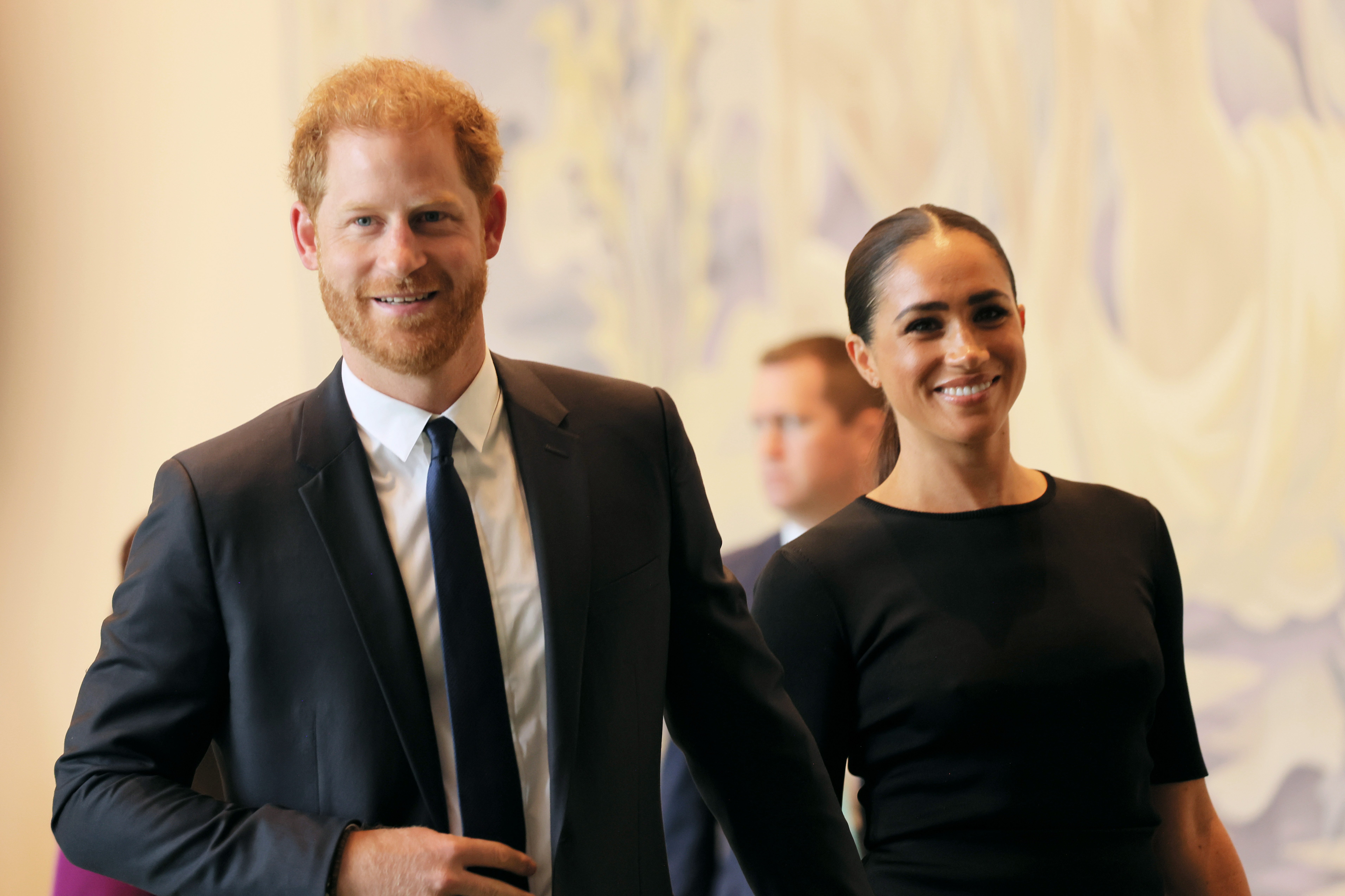Prince Harry, Duke of Sussex and Meghan, Duchess of Sussex arriving at the United Nations Headquarters on July 18, 2022 in New York City.┃Source: Getty Images