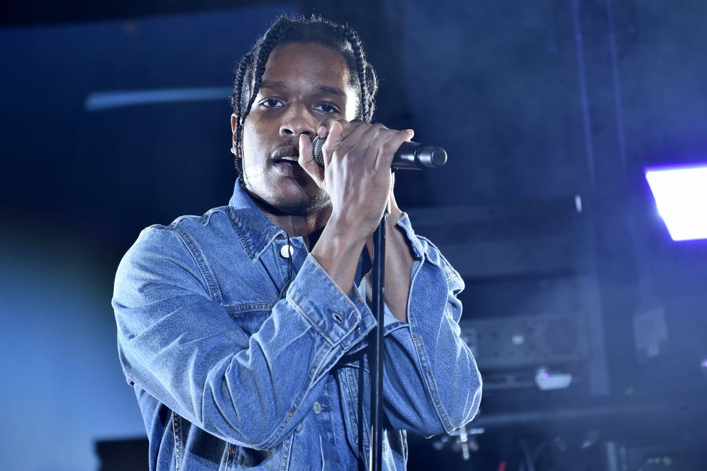 A$AP Rocky performs onstage during the Calvin Klein Jeans X Amazon Fashion Launch NYC Market at Flatiron Plaza on October 5, 2018 in New York City. | Source: Getty Images