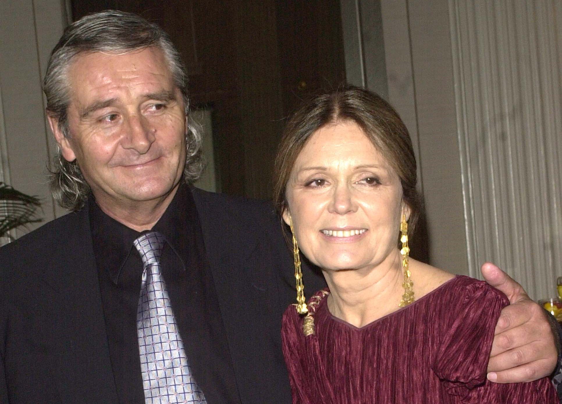 Author Gloria Steinem and David Bale arrive for the Ms. Foundation for Women's 14th Annual Gloria Steinem Awards on May 16, 2002 in New York City. | Source: Getty Images