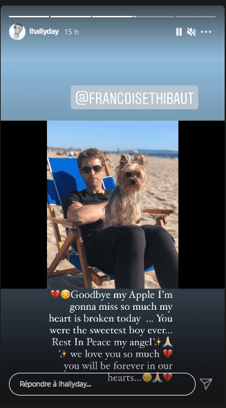 Capture d'écran de la story Instagram de Laeticia Hallyday | Photo : Instagram/lhallyday/