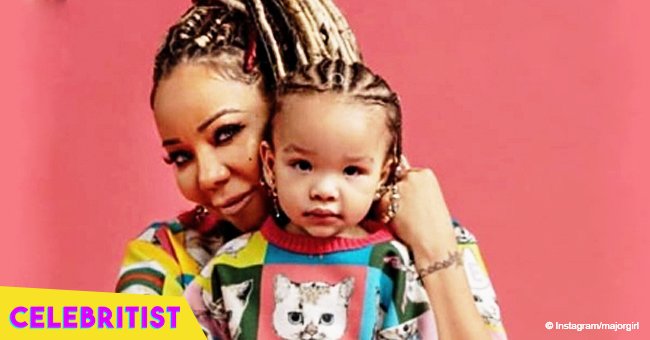 Tiny Harris flaunts curves in matching bathing suit with Baby Heiress amid T.I.'s cheating drama