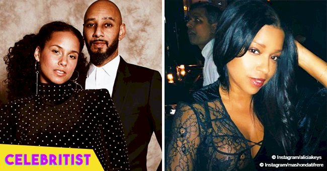 Alicia Keys is all smiles in video with with husband Swizz Beatz and his ex-wife Mashonda