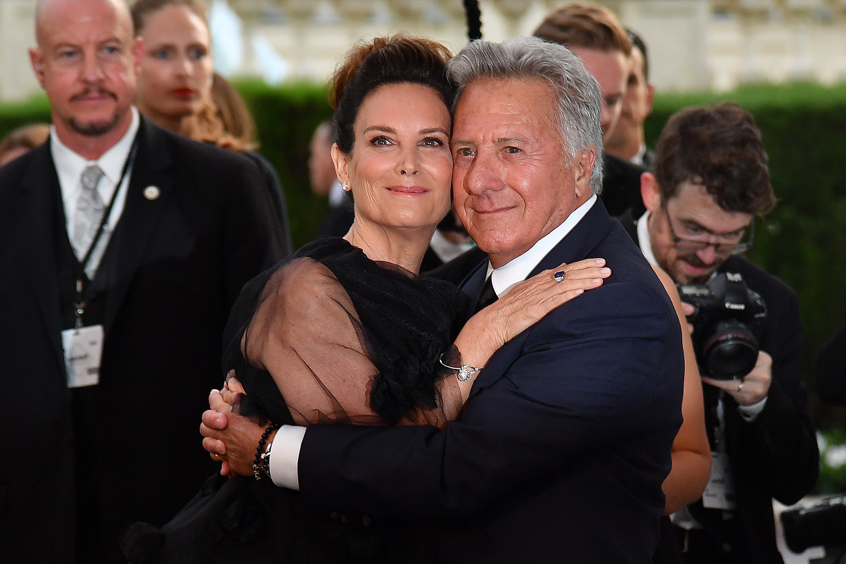 Dustin Hoffman and his wife Lisa pose as they arrive for the amfAR's 24th Cinema Against AIDS Gala at the Hotel du Cap-Eden-Roc on May 25, 2017 in Cap d'Antibes, France | Photo: Getty Images