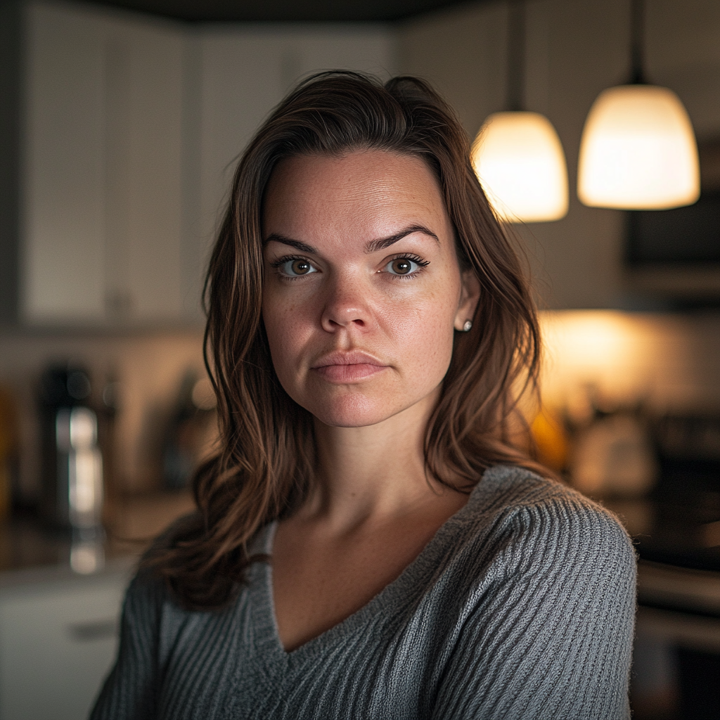 A woman with a serious expression | Source: Midjourney