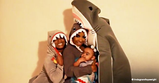 Toya Wright shares adorable video with boyfriend and 2 daughters rocking shark costumes