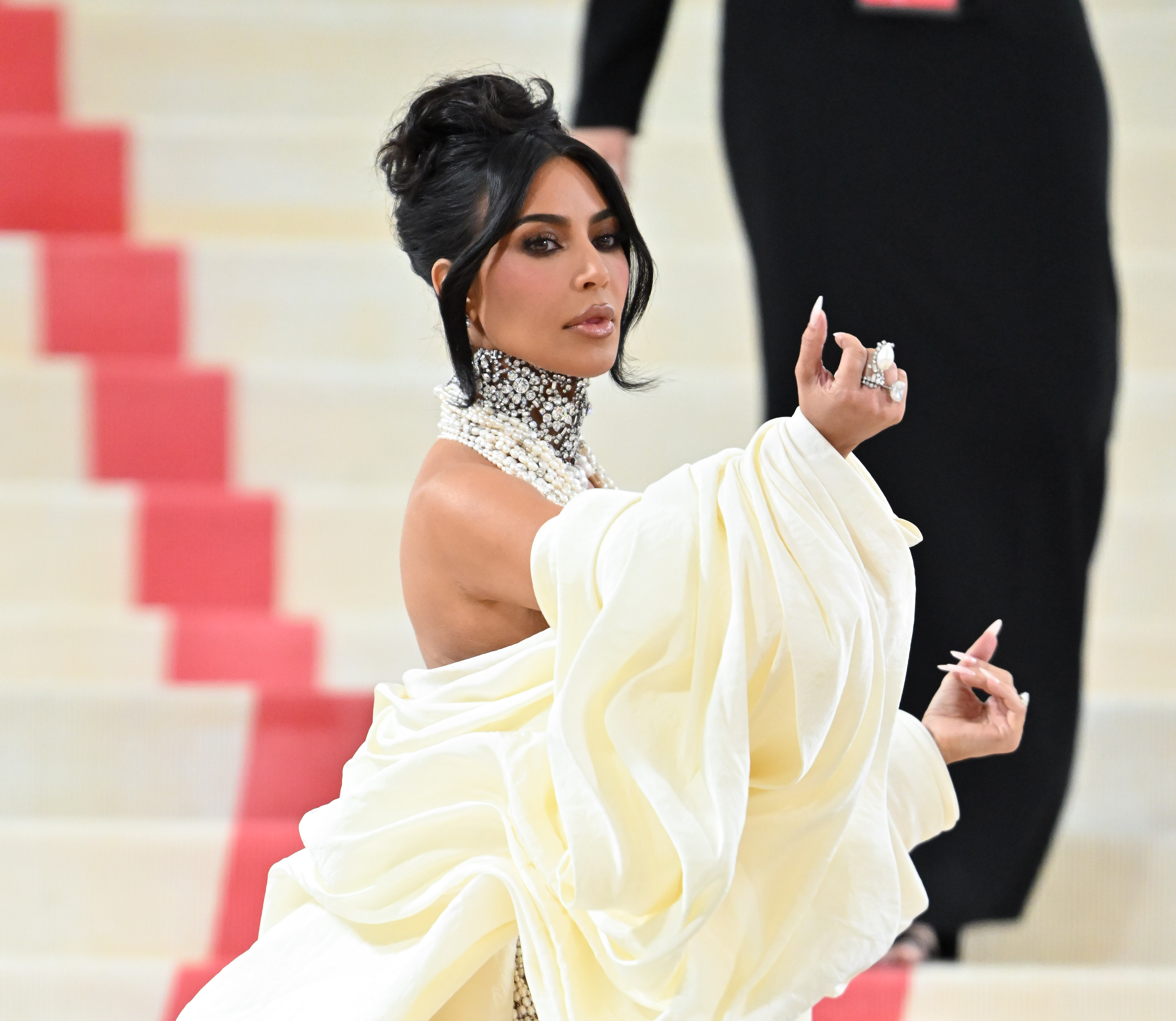 Kim Kardashian at The Met Gala Celebrating "Karl Lagerfeld: A Line Of Beauty" in New York City on May 01, 2023 | Source: Getty Images