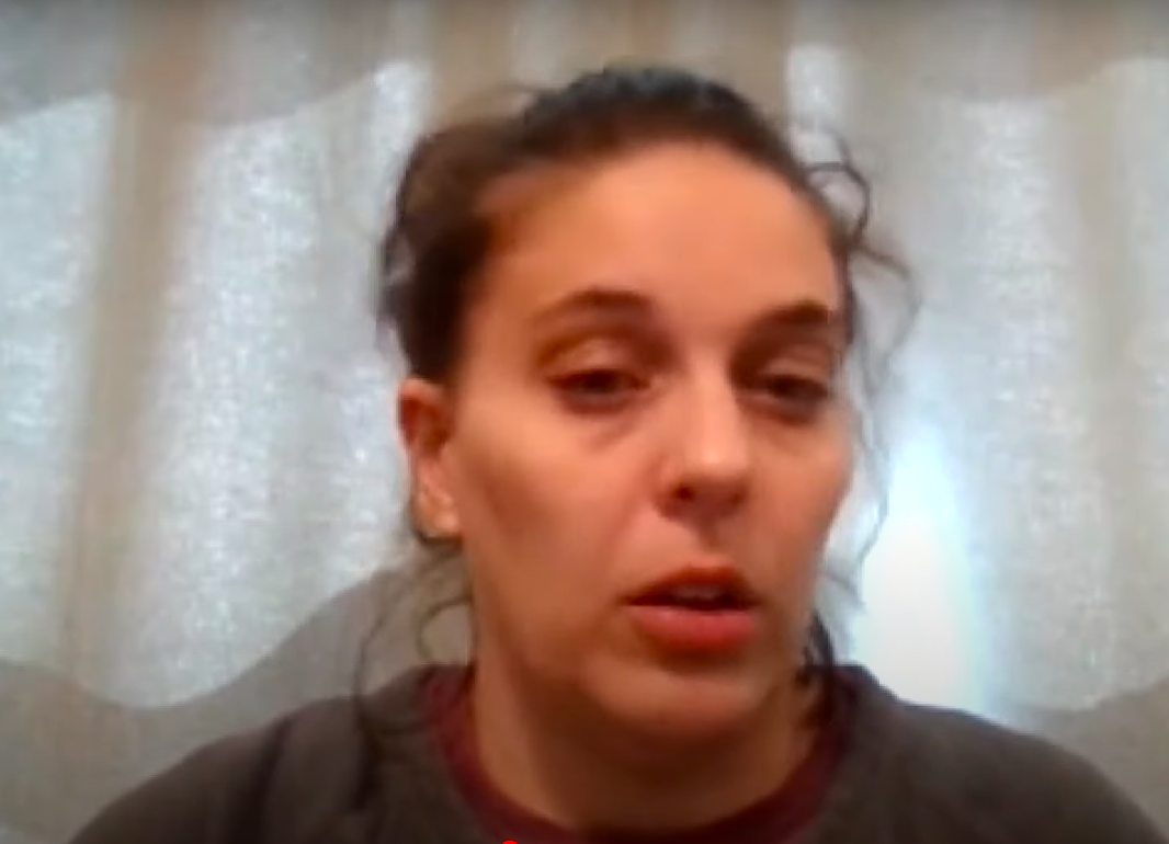 Ashlee Dahlberg expressing her pain over the loss of Liam Dahlberg. | Source: YouTube/WTHR