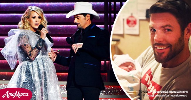 Brad Paisley jokes about Carrie Underwood’s newborn son’s name in a hilarious message