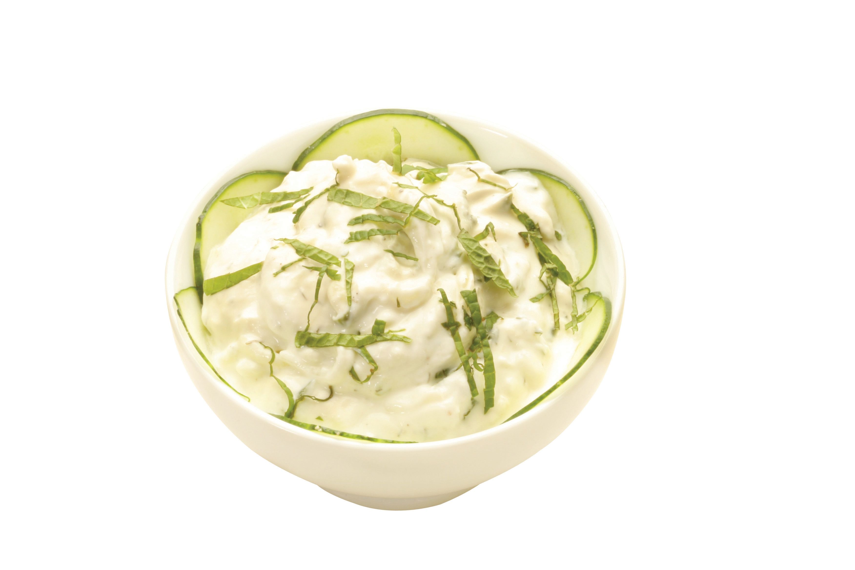 Mashed potatoes with cucumber. | Source: Getty Images