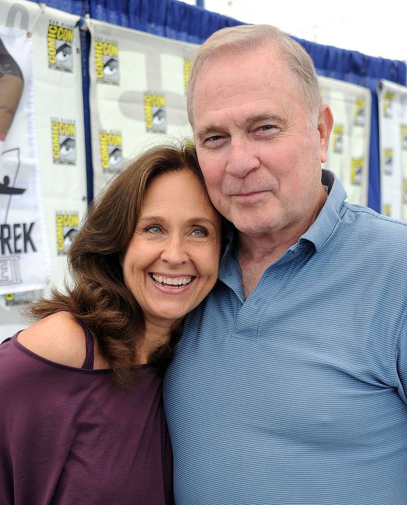 Gil Gerard and Erin Gray are seen around Comic-Con 2010 on July 23, 2010 in San Diego, California. | Source: Getty Images