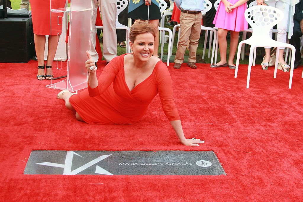María Celeste y su estrella en el Paseo de la Fama de San Juan, Puerto Rico, en 2016. | Foto: Getty Images