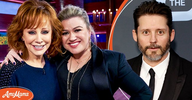 Reba McEntire and Kelly Clarkson on season 1 of "The Kelly Clarkson Show" on September 24, 2019, and Brandon Blackstock at the 25th Annual Critics' Choice Awards on January 12, 2020, in Santa Monica, California | Photos: Adam Christopher /NBCUniversal/NBCU Photo Bank/NBCUniversal & Taylor Hill/Getty Images