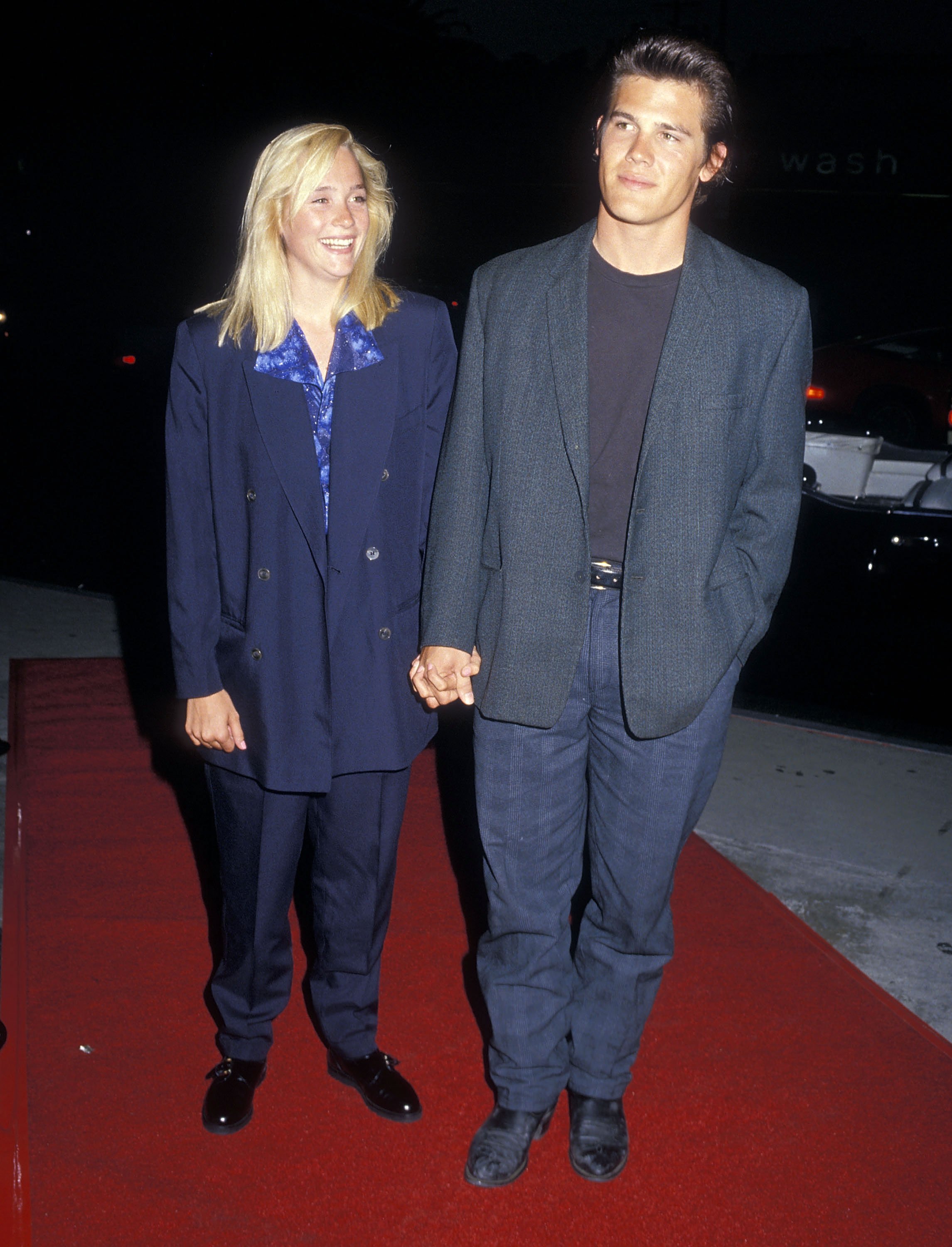 Actor Josh Brolin and Alice Adair at "Deep Dark Secrets" screening on September 9, 1987, at the DGA Theatre in Hollywood, California.  | Source: Getty Images