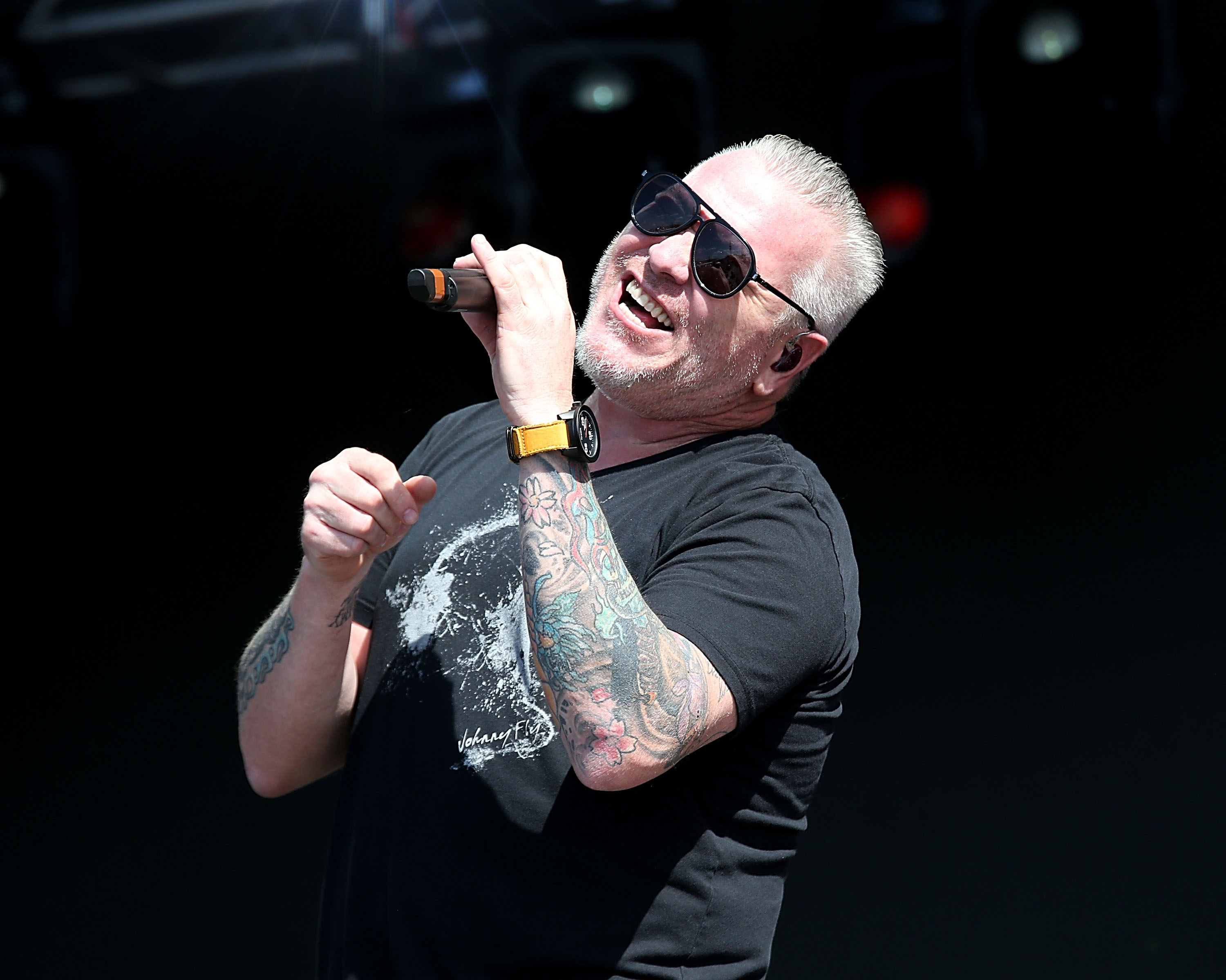 Steve Harwell of Smash Mouth performs in concert on the first day of Kabboo Del Mar on September 15, 2017, in Del Mar, California. | Source: Getty Images