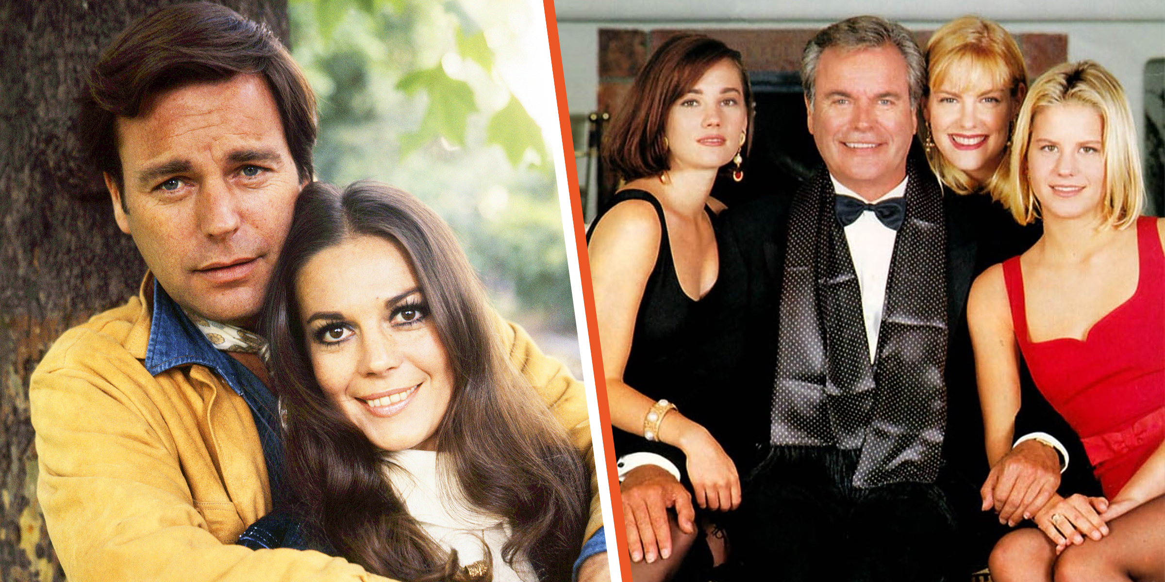 Robert Wagner and Natalie Wood | Robert Wagner and his daughters, Katie, Natasha and Courtney | Source: Getty Images