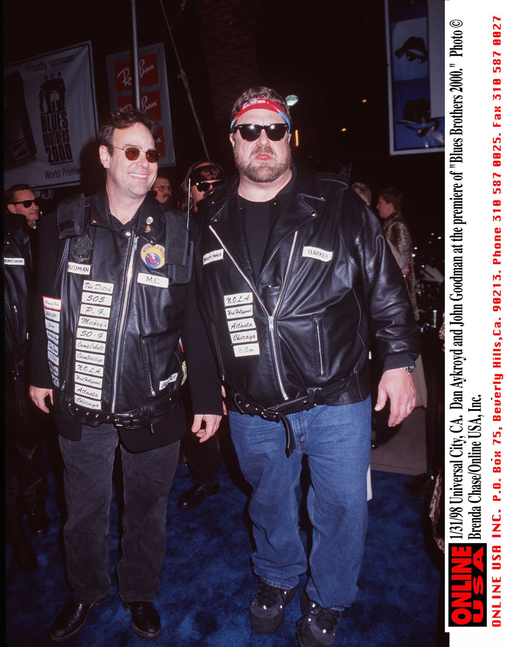 Dan Aykroyd and John Goodman attend the premiere of "Blues Brothers 2000" | Photo: Getty Images