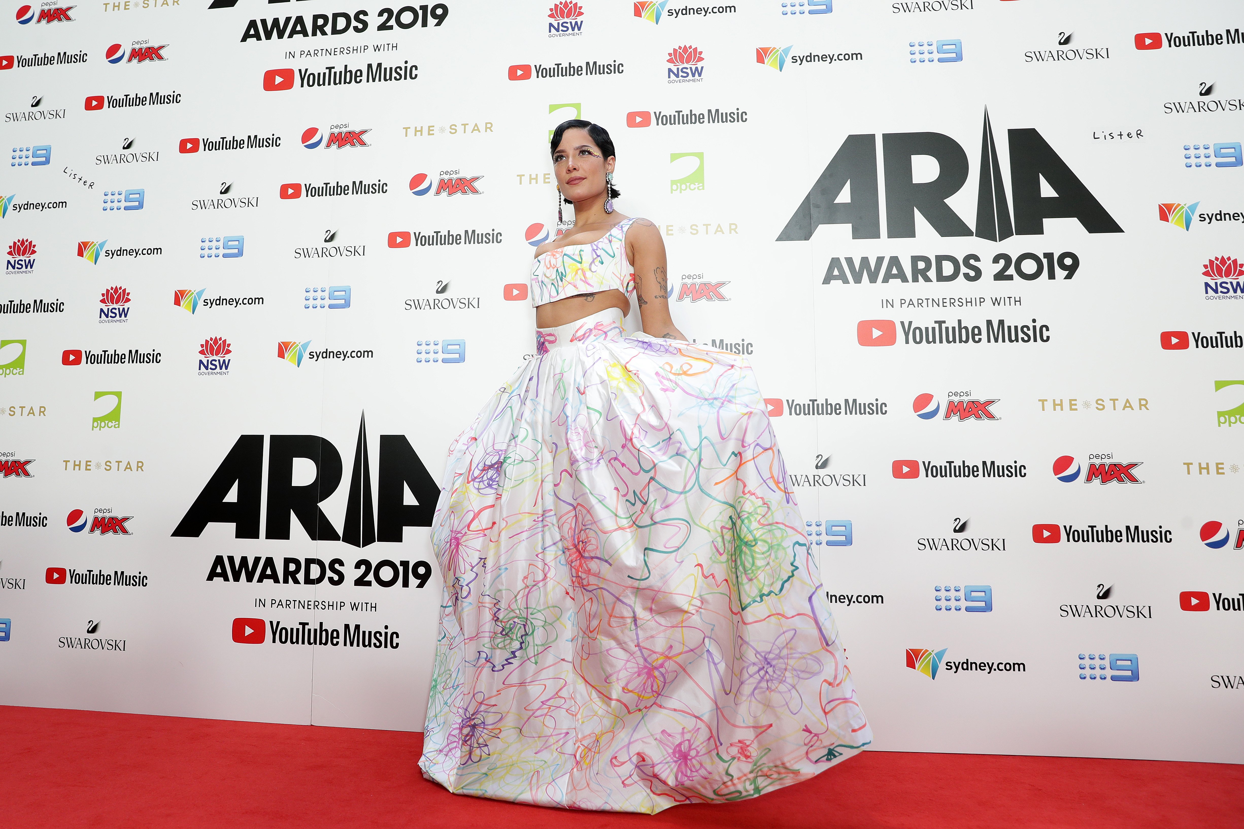 Halsey on November 27, 2019 in Sydney, Australia | Source: Getty Images 