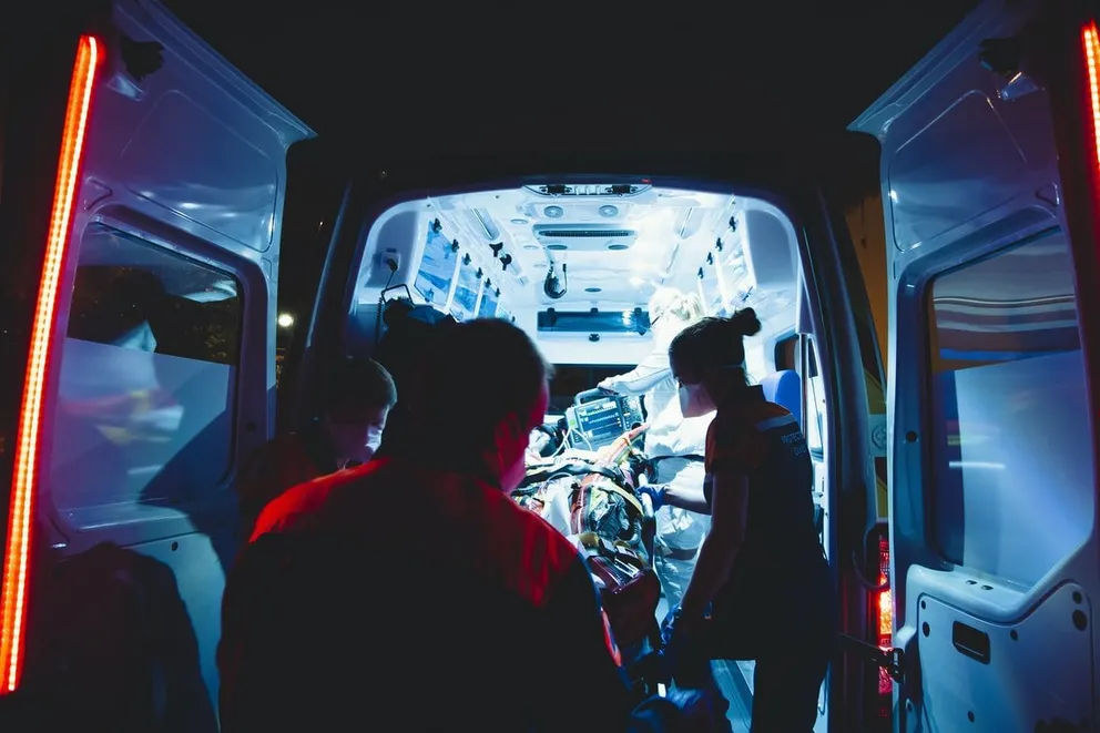 Ambulance personnel took Sharon to the hospital.  |  Source: Unsplash