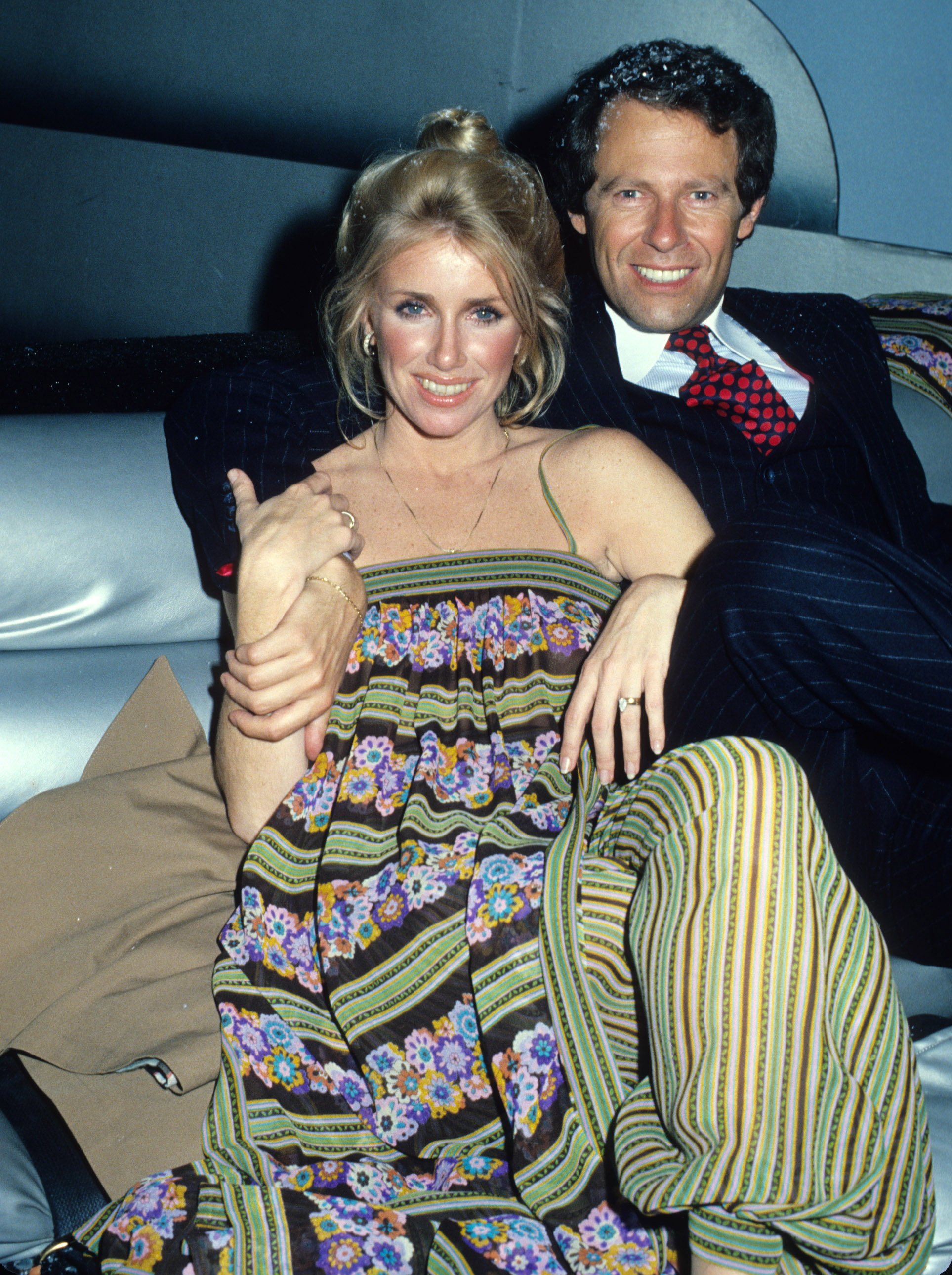 Suzanne Somers and husband Alan Hamel at Studio 54 New York on December 19, 1978 | Source: Getty Images