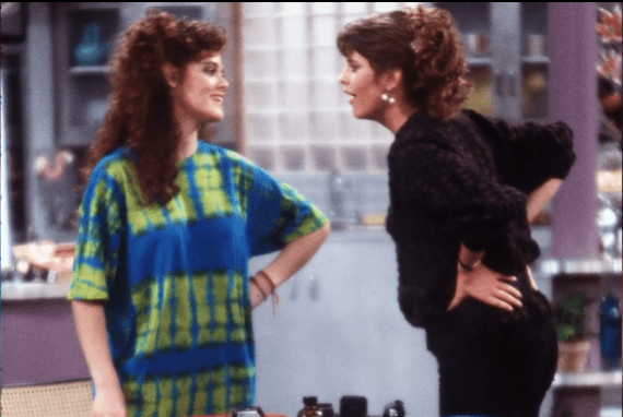 Rebecca Schaeffer and Pam Dawber in "My Sister Sam" | Photo: YouTube/Entertainment Weekly