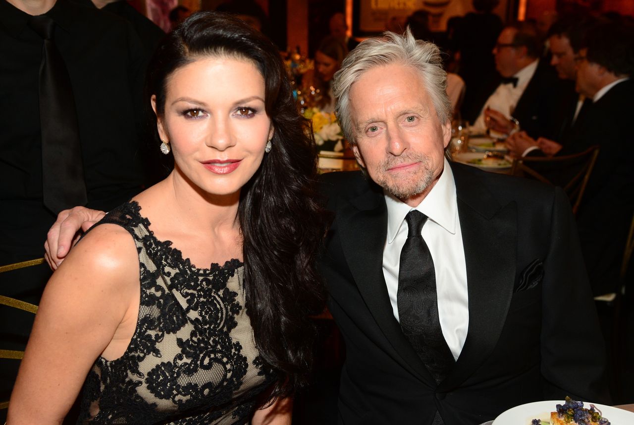 Catherine Zeta-Jones and Michael Douglas at the 2014 AFI Life Achievement Award: A Tribute to Jane Fonda at the Dolby Theatre on June 5, 2014 in Hollywood, California | Photo: Getty Images