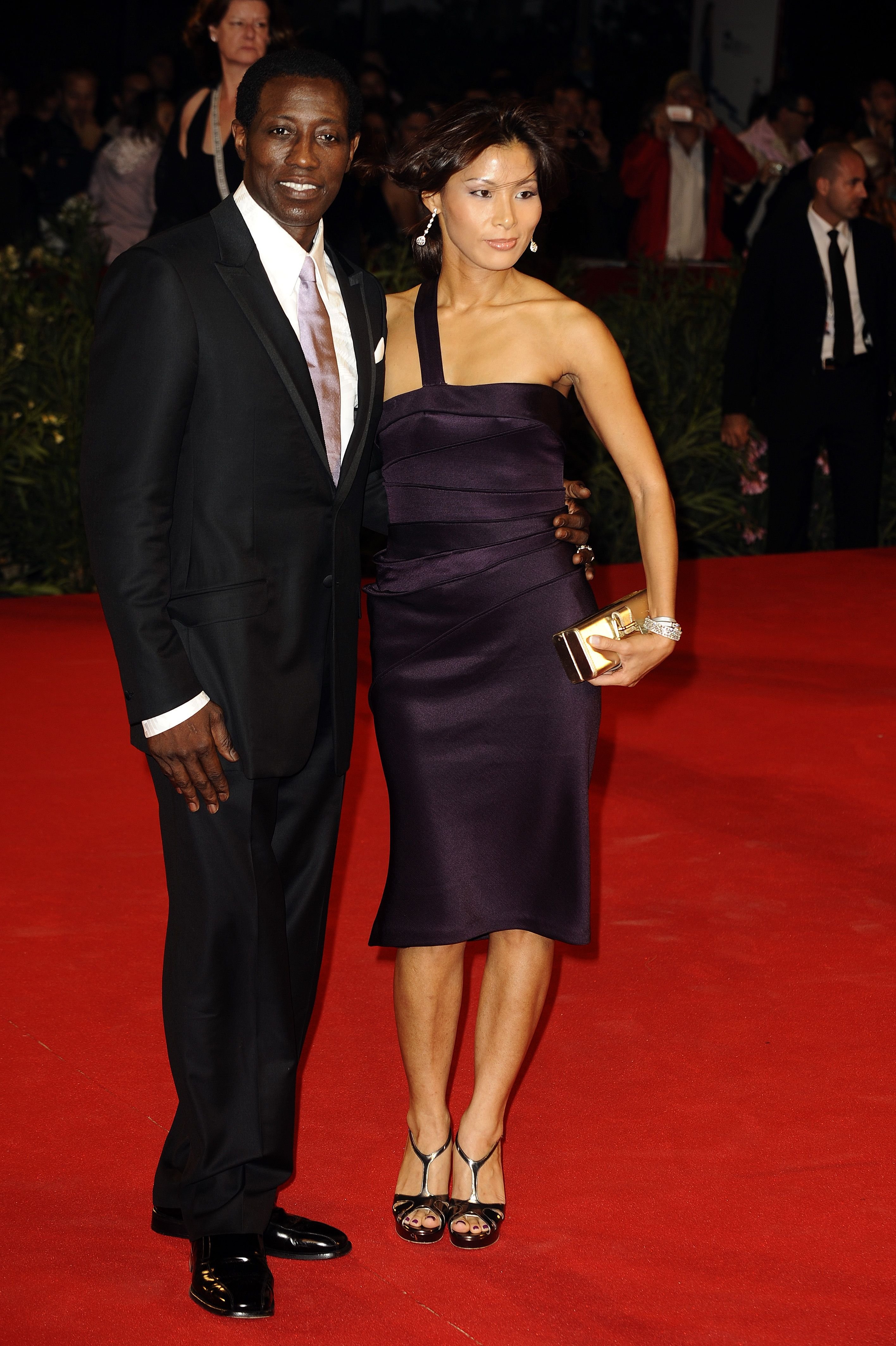 Wesley Snipes and Nikki Park during the "Brooklyn's Finest" premiere at the Sala Grande during the 66th Venice Film Festival on September 8, 2009 in Venice, Italy. | Source: Getty Images