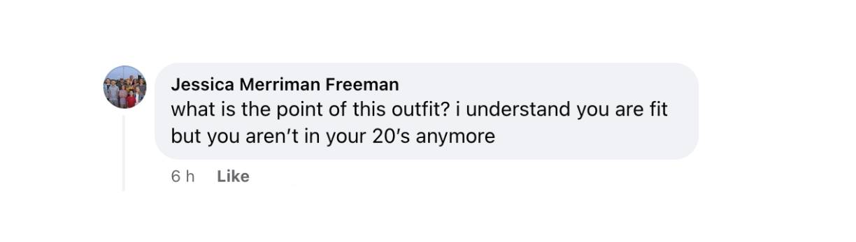 A user comment on Jennifer Lopez's look, dated July 4, 2024 | Source: Facebook/pagesix