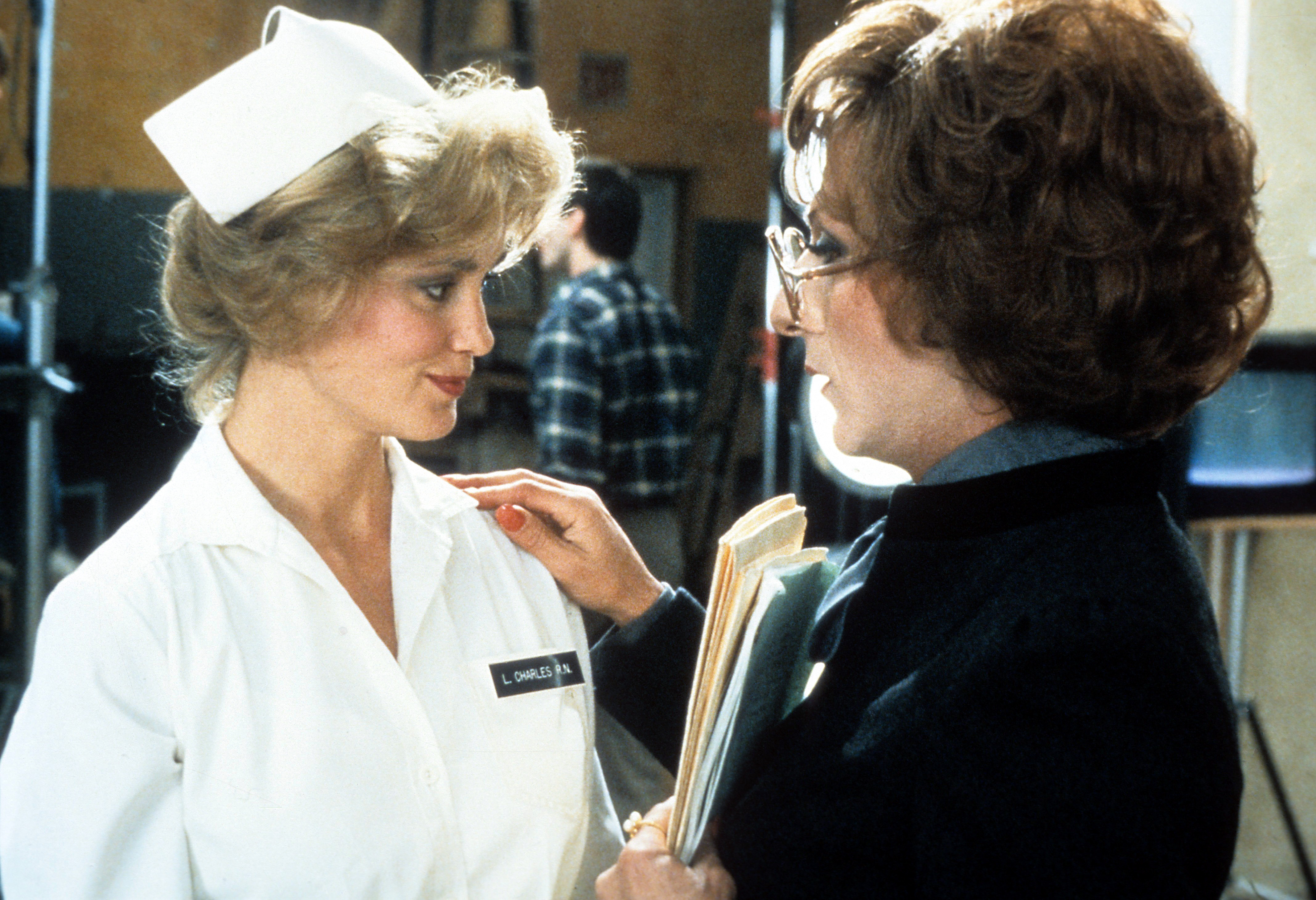 Jessica Lange and Dustin Hoffman in "Tootsie" in 1982 | Source: Getty Images