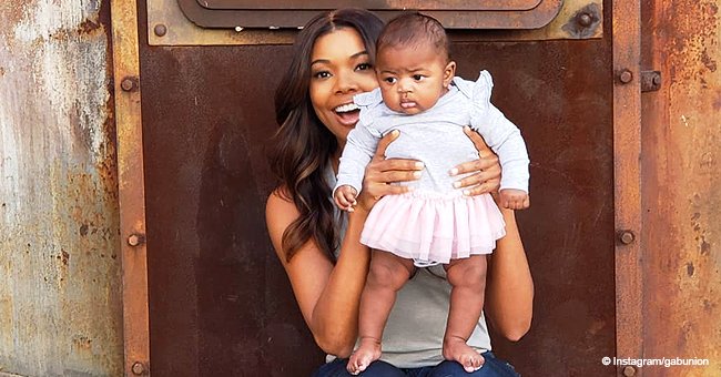 Gabby Union steals hearts with new photo of daughter wearing pink tutu & pointing her 'lil' foot'