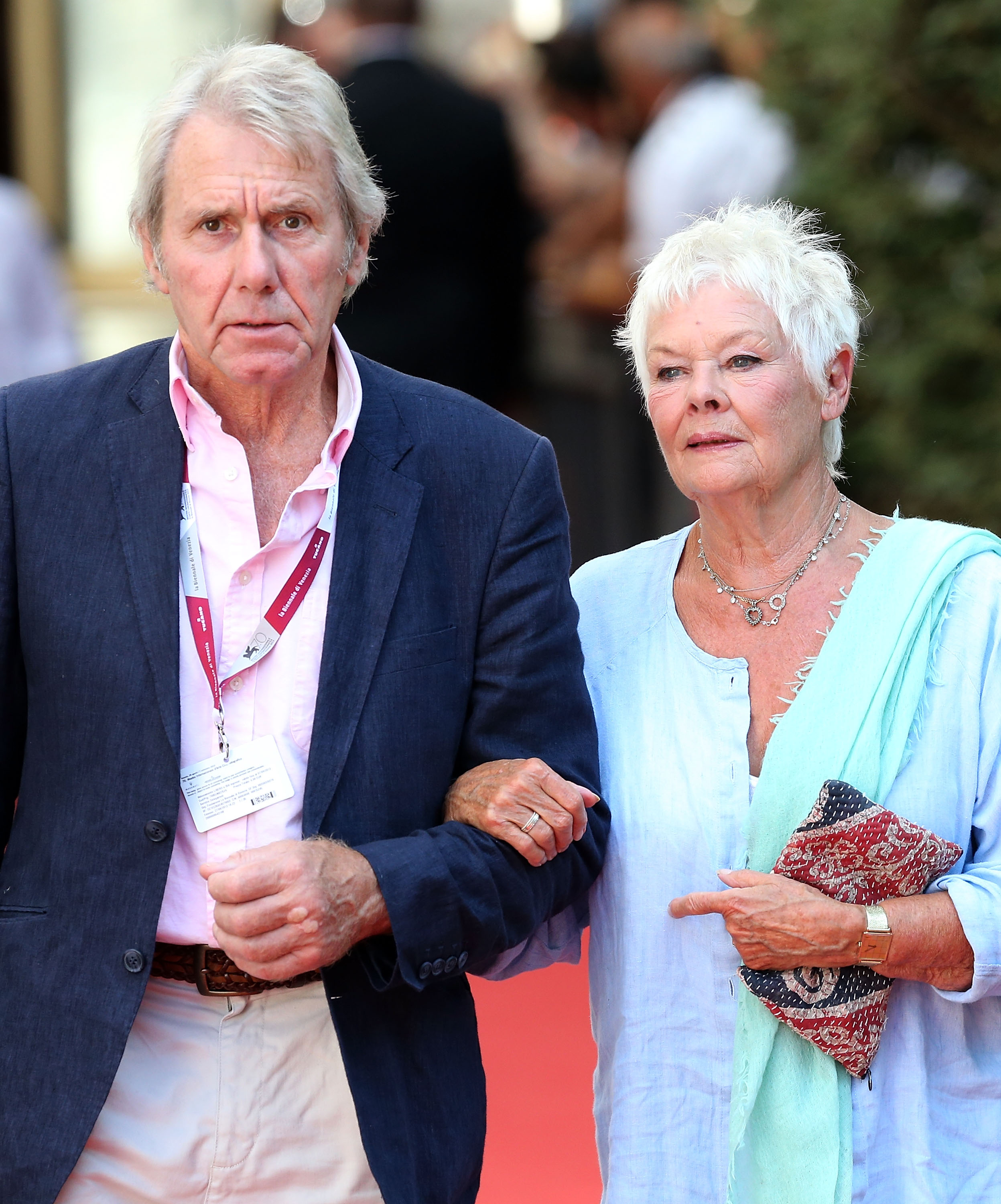 Judi Dench and David Mills attend day 4 of the 70th Venice International Film Festival on August 31, 2013 in Venice, Italy. | Source: Getty Images